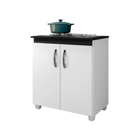 branco fi balcao arte moveis fox para cooktop 5 bocas com 2 portas