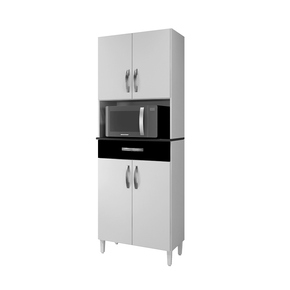 branco preto fi paneleiro arte moveis plus 4 portas 1 gaveta