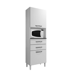 branco fi paneleiro arte moveis vega com 2 portas 2 gavetas