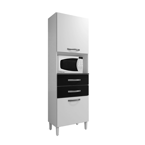 branco preto fi paneleiro arte moveis vega com 2 portas 2 gavetas