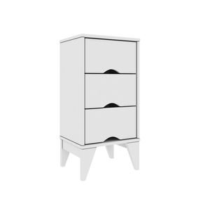 branco fi mesa de cabeceira tcil moveis twister 3 gavetas
