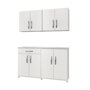 branco fi conjunto arte moveis balcao campinas aereo delta com 8 portas 1 gaveta