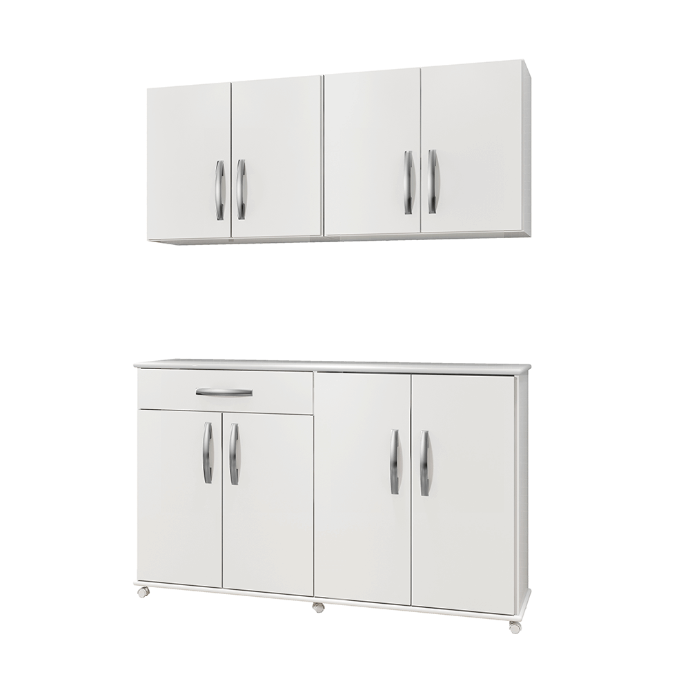 branco fi conjunto arte moveis balcao campinas aereo delta com 8 portas 1 gaveta