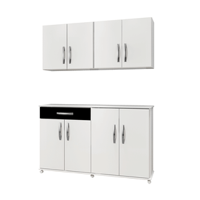 branco preto fi conjunto arte moveis balcao campinas aereo delta com 8 portas 1 gaveta
