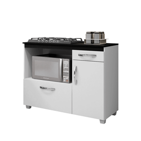 branco fi balcao arte moveis cronos para cooktop 5 bocas com 2 portas 1 gaveta