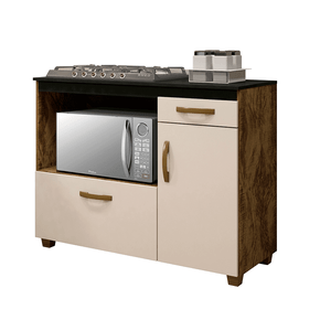ipe off fi balcao arte moveis cronos para cooktop 5 bocas com 2 portas 1 gaveta