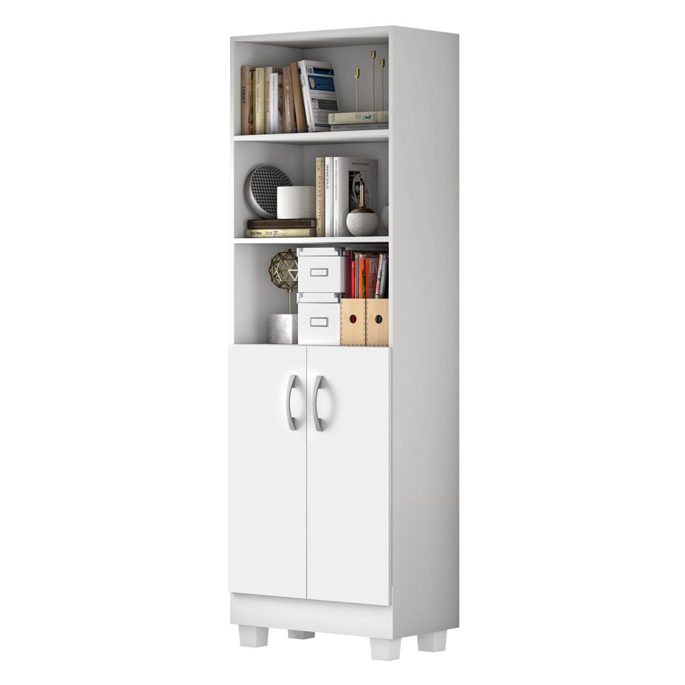 fi livreiro multiuso jcm iara 2 portas branco