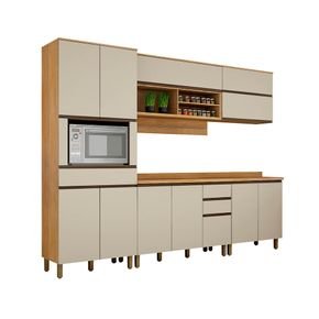cinamomo off white fi armario de cozinha valdemoveis turquesa 5 pecas 12 portas com 3 gavetas
