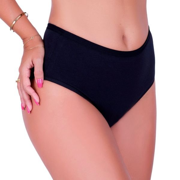 calcinha cintura alta feminina clamar cotton 3403