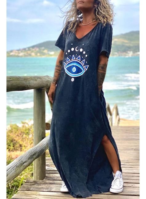vestido longo estonado olho grego 1