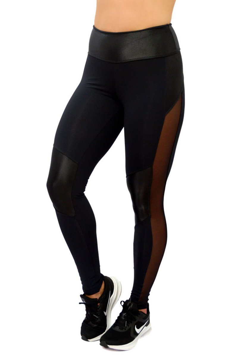 Legging Emana Atomic Com Transparência Top Model