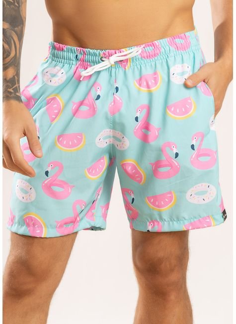 short masculino flamingo